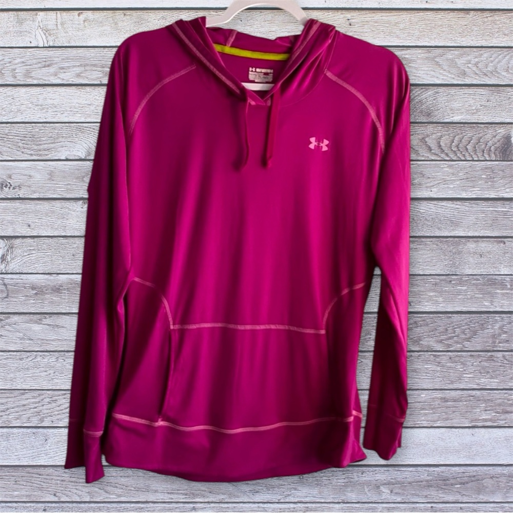 Under Armour pink hoodie large